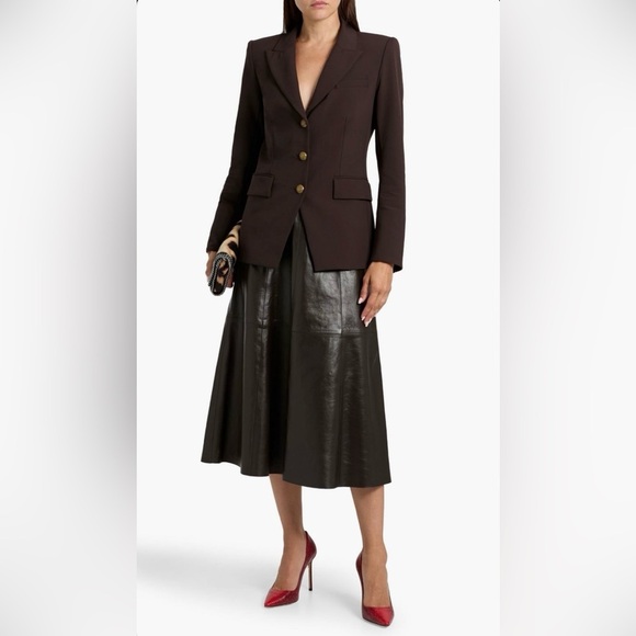 Veronica Beard Orlane Scuba Dickey Blazer in Dark Chocolate Brown size 2 - Picture 5 of 15